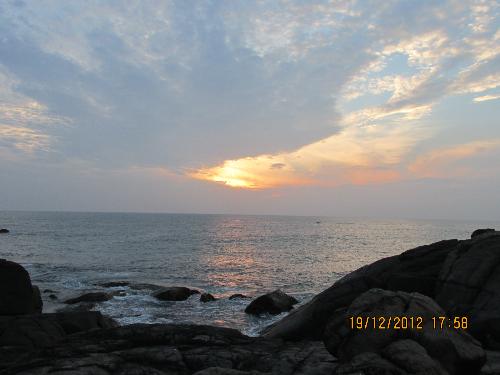amazing sun set - This is sun set time at Kovalam,Kerala,India