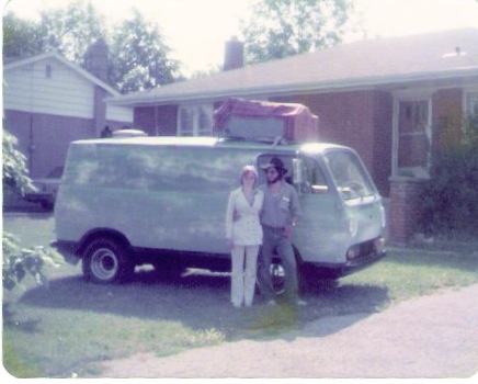 The van - The van named "Pubbug Express" just before it took us cross country to Vancouver.
The van - The van named "Pubbug Express" just before it took us cross country to Vancouver.