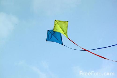 Flying kites. - Flying a kite is undoubtedly a joyous experience, especially when you&#039;re good at it.