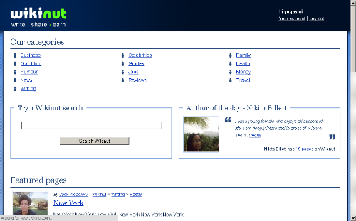 computer - screen shot of wikinut computer - screen shot of wikinut