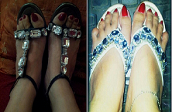My Bejewelled Shoes - I am so happy with my two pairs of new bejewelled shoes!!!! Do you also own a pair?