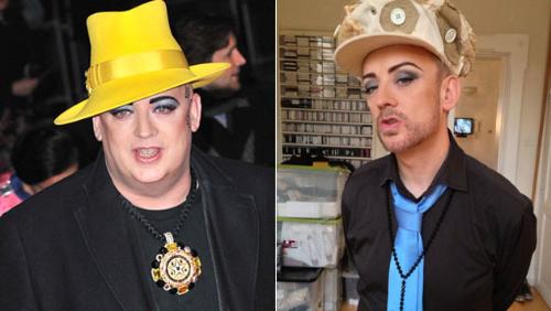 Boy George before and after - Here is a picture of Boy George both heavy and thin.