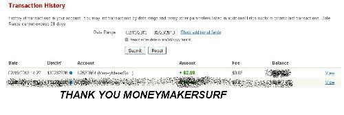 Money - Referral payment from moneymakersurf