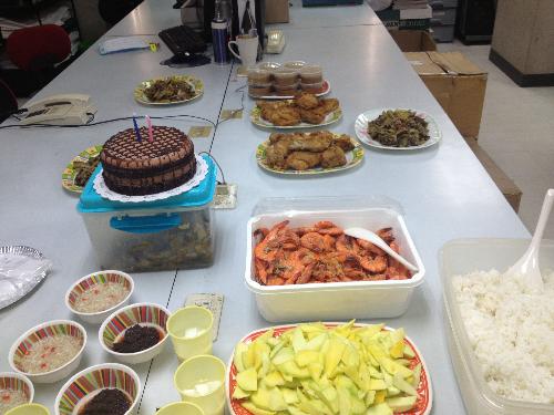Birthday foods - Our food yesterday. Birthday foods - Our food yesterday.