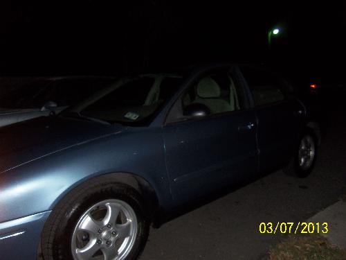 Its dark out, but its a light blue color. - New car
