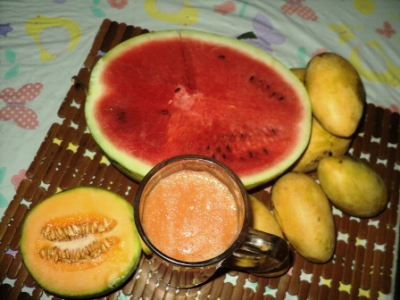 Fresh fruit juice - Tropical fruits make wonderful blend.