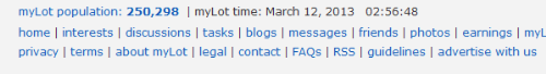 snipped part of the mylot page - i snipped this part of mylot page to be understood how many populations this site has. this is a no big deal but wondering where are the other members here in mylot :)