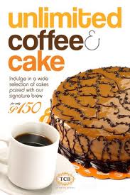 Unlimited coffee and cake - Delicious and tempting cakes.