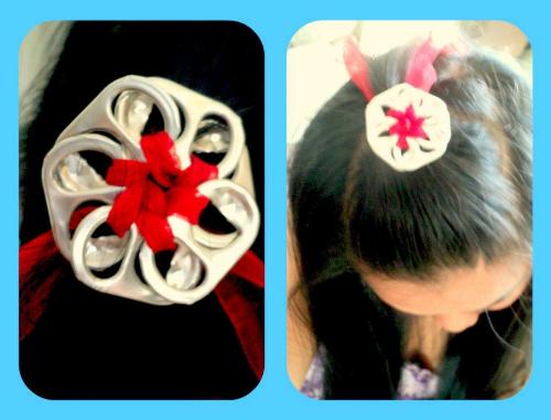 Poptab Hair Pin - This is my first Poptab earring ^_^