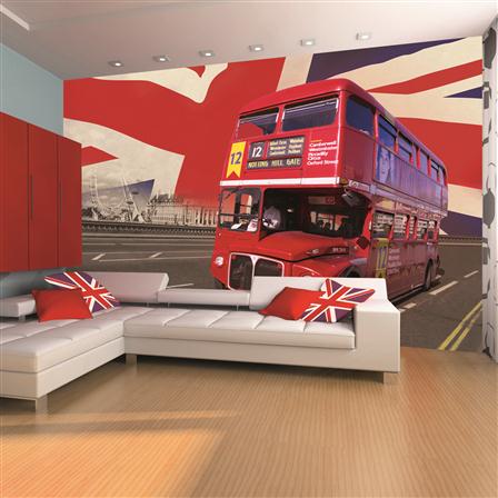 London Bus Mural - If you wanna waste money buy a MURAL!