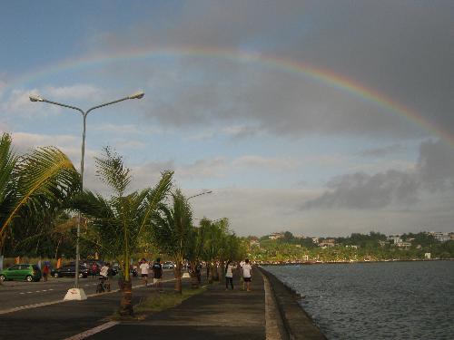 An Easter Sunday Rainbow - One of the beautiful things that happens on Easter Sunday! A rainbow appeared on ths sky while we are walking along the boulevard. An Easter Sunday Rainbow - One of the beautiful things that happens on Easter Sunday! A rainbow appeared on ths sky while we are walking along the boulevard.
