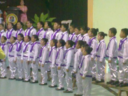 Tangalan Elementary School Choir - TES choir singing during the commencement exercises