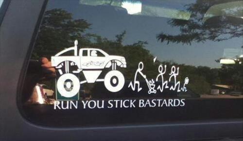 stick family stickers - Funny stick family stickers for car