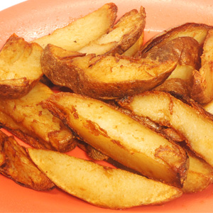 french fries - home made steak fries