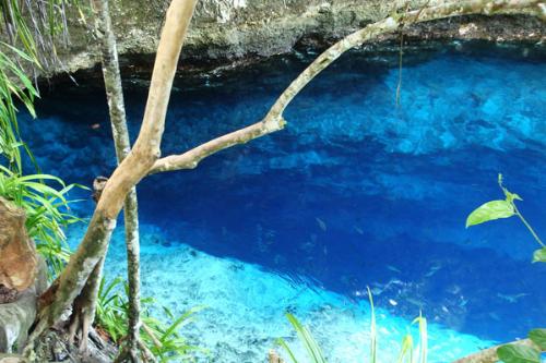 Philippine's Enchanted River - a hidden vacation spot that can be considered as a very beautiful spot for summer worldwide . A very refreshing spot to go. It is really more fun in the philippines!