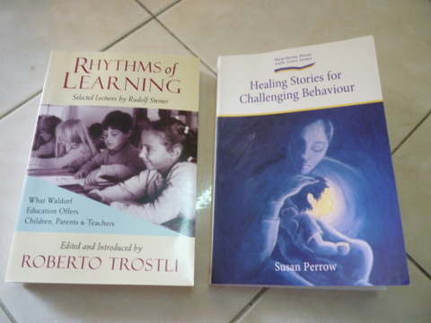 These are the two books I bought from book deposit - These are books about Waldorf education