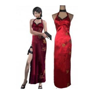 Resident Evil 4 Ada Wong Red Cosplay Costume