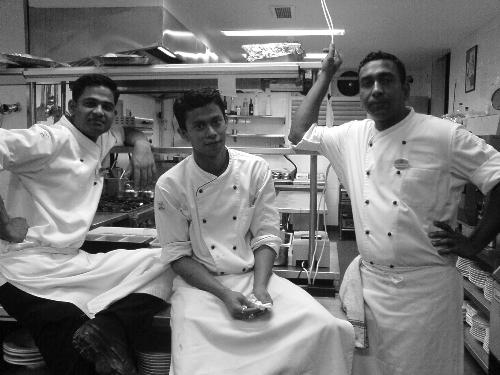 thats me with my team - kitchen