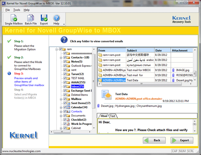 Novell Groupwise To MBOX