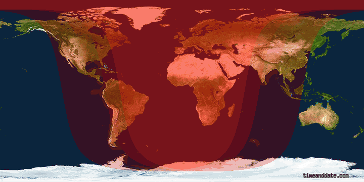 Where in the World You Can See Tonight's Eclipse From