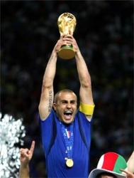 Cannavaro - Cannavaro with the fifa world cup