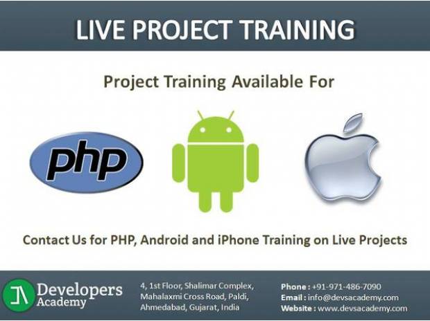 Live Project Training in Ahmedabad