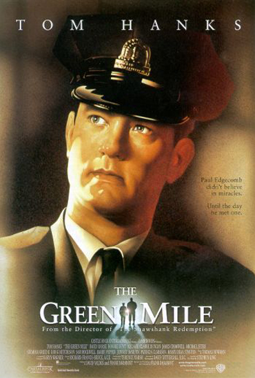 The Green Mile - The Green Mile is a 1999 movie, directed by Frank Darabont, based on the Stephen King novel The Green Mile. The film stars Tom Hanks as Paul Edgecomb and Michael Clarke Duncan as John Coffey.  The movie is primarily about Paul Edgecomb and his life as a prison guard on Death Row in the 1930's. The movie is told in flashback by Paul Edgecomb in a nursing home and follows a string of supernatural and metaphysical events upon the arrival of convicted murderer John Coffey.  For the 2000 Academy Awards, the movie was nominated for four awards (Best Actor In A Supporting Role, Best Picture, Best Sound, and Best Writing--Screenplay Based On Material Previously Produced or Published) but won none of them.