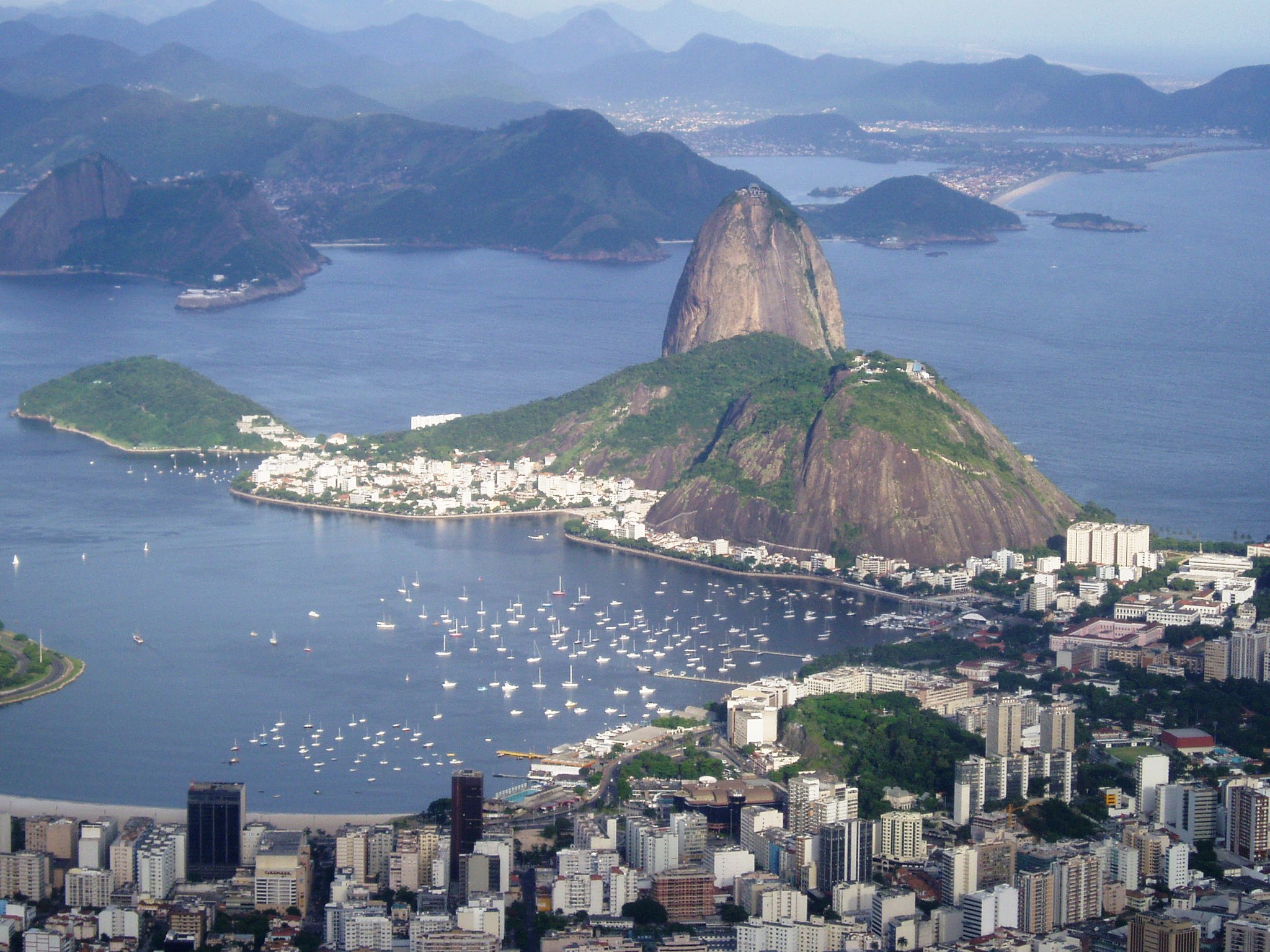 Sugar loaf - Rio de Janeiro - When you visit the statue of Christ, in Rio de Janeiro (Brazil), you get a good view over the city.