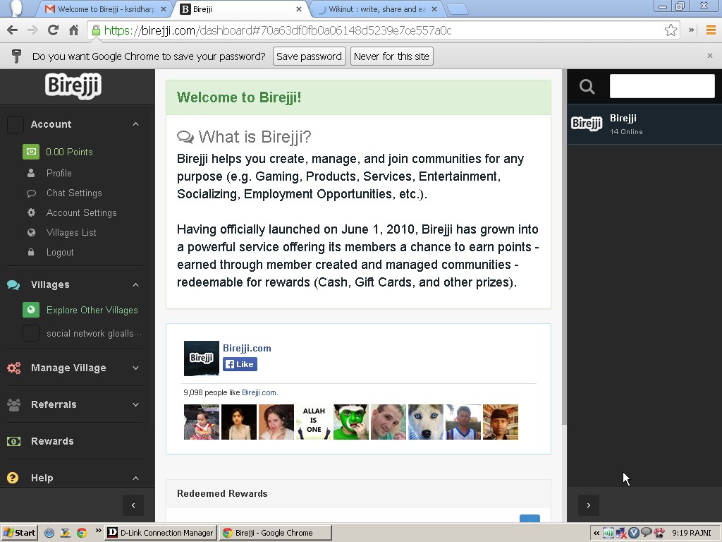 Screen shot of Berejji site Screen shot of Berejji site