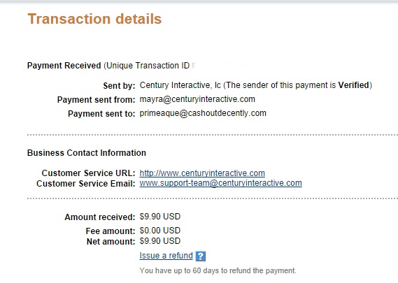 Payment proof Payment proof