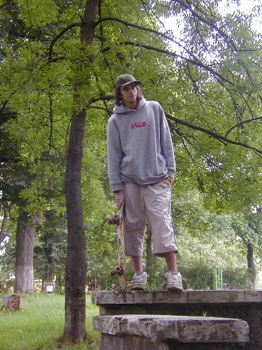 Same day - Same day after a long day of skateboarding.