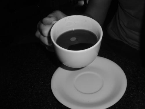 Cup of coffee - This is a photo taken at a place called Banana Jak's in Calgary, Alberta, Canada.  It was taked sometime in 2004 by either myself or my friend Taylor.