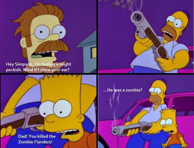 He was a zombie? He was a zombie?