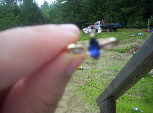 My engagement ring - My engagement ring was a saphire