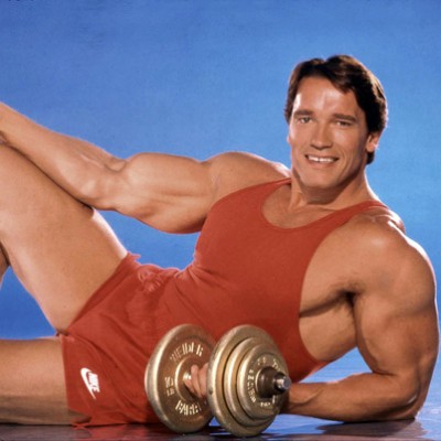 Arnold Schwarzenegger, Young Body-Building Model