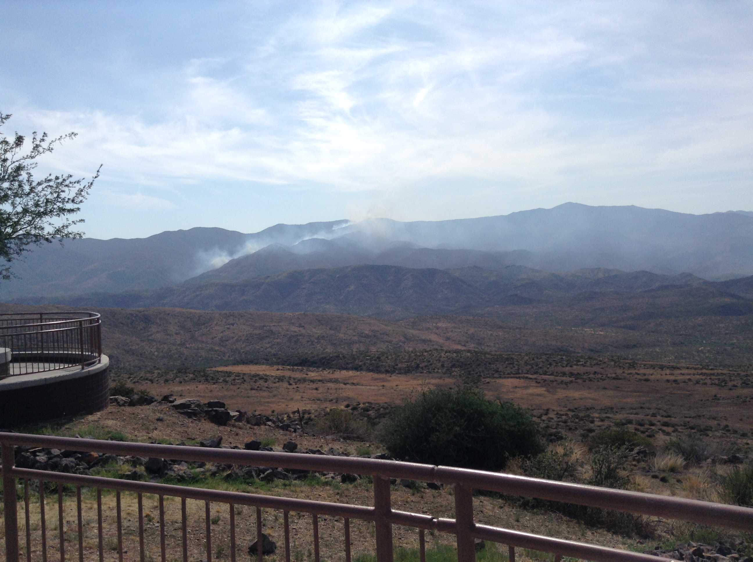 The Rattlesnake Fire burning near Bumble Bee, AZ on August 19, 2015. The Rattlesnake Fire burning near Bumble Bee, AZ on August 19, 2015.