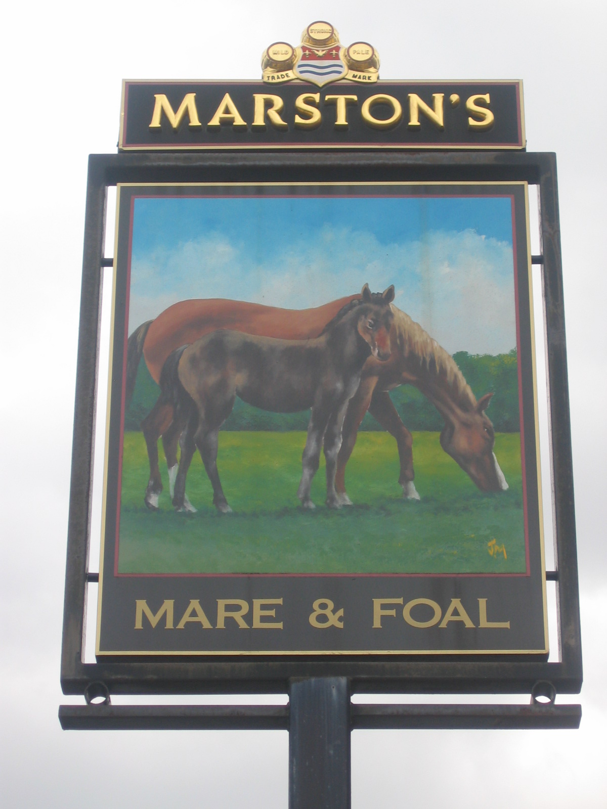 Pub sign Photo study - The Mare and Foal, Failsworth, Manchester - taken by me 