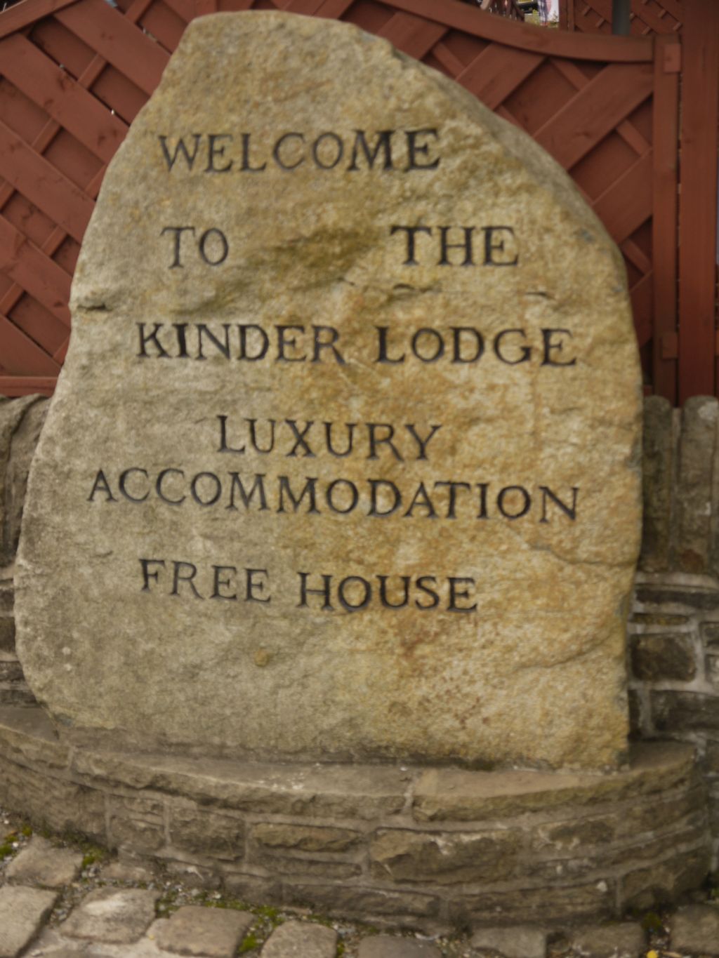 The Kinder Lodge Hotel entrance stone taken by me The Kinder Lodge Hotel entrance stone taken by me