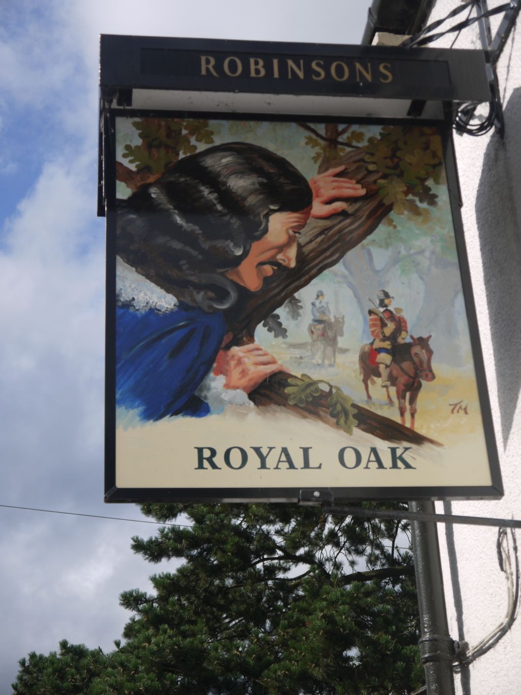 Pub sign - The Royal Oak – Strines, Derbyshire - taken by me. Pub sign - The Royal Oak – Strines, Derbyshire - taken by me.