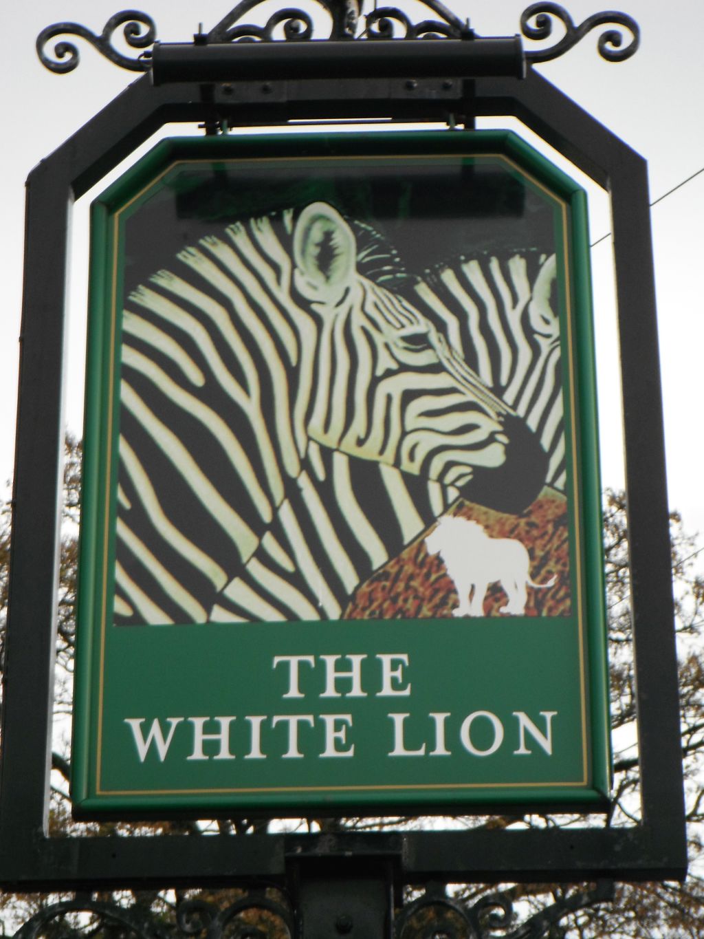 Pub Sign Study – The White Lion, Disley, Derbyshire - taken by me