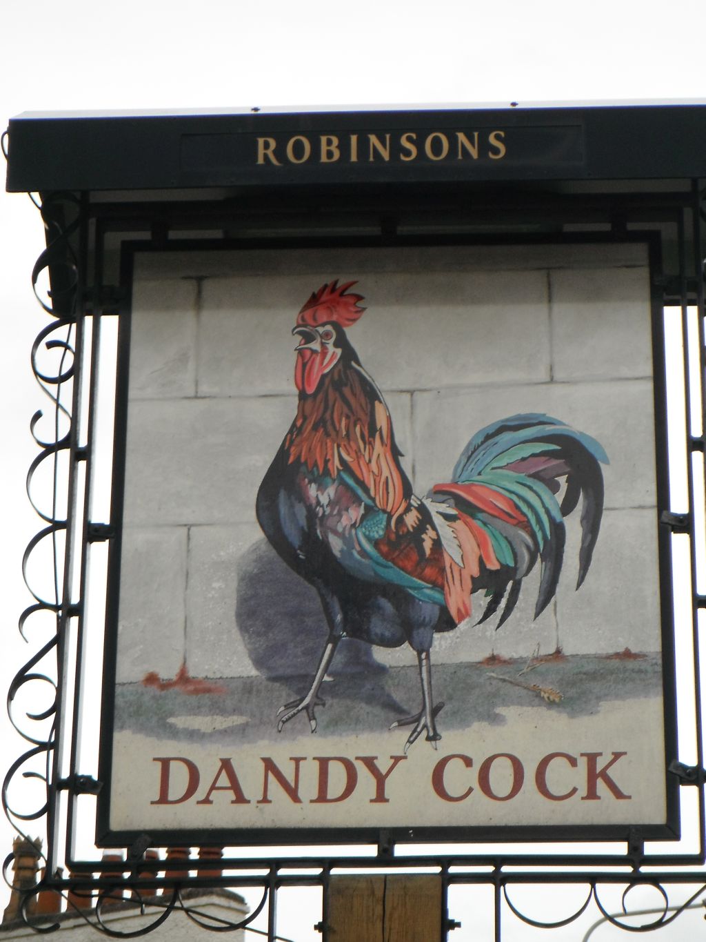Pub Sign  – The Dandy Cock, Disley, Derbyshire - taken by me 