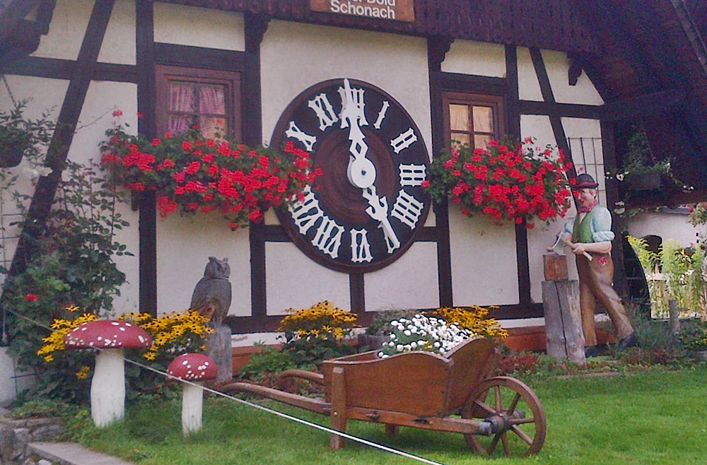 The biggest man made clock in Germany The biggest man made clock in Germany