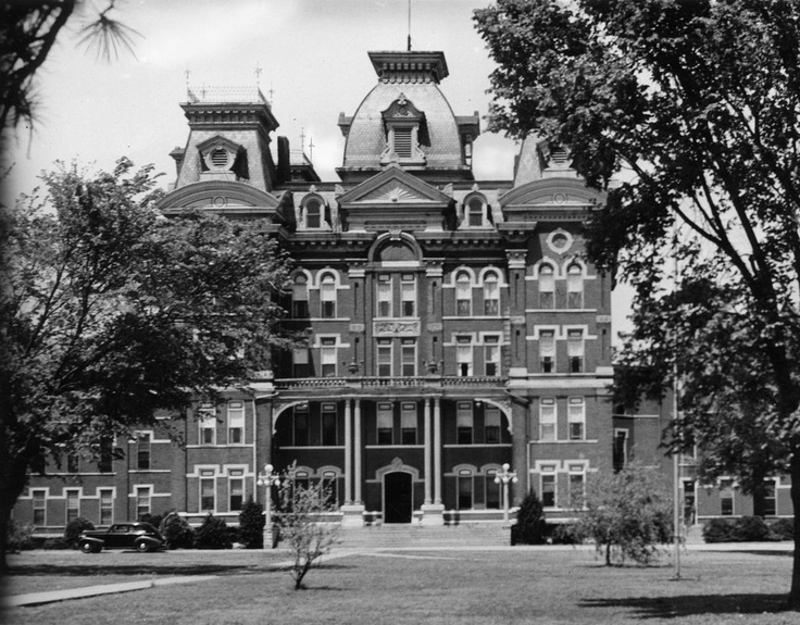 The administration building of an asylum