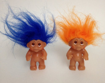 Royalty Free Clipart Vintage Toy Trolls