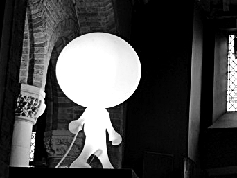 this is a lampshade - but looks rather like a spook if you ask me this is a lampshade - but looks rather like a spook if you ask me