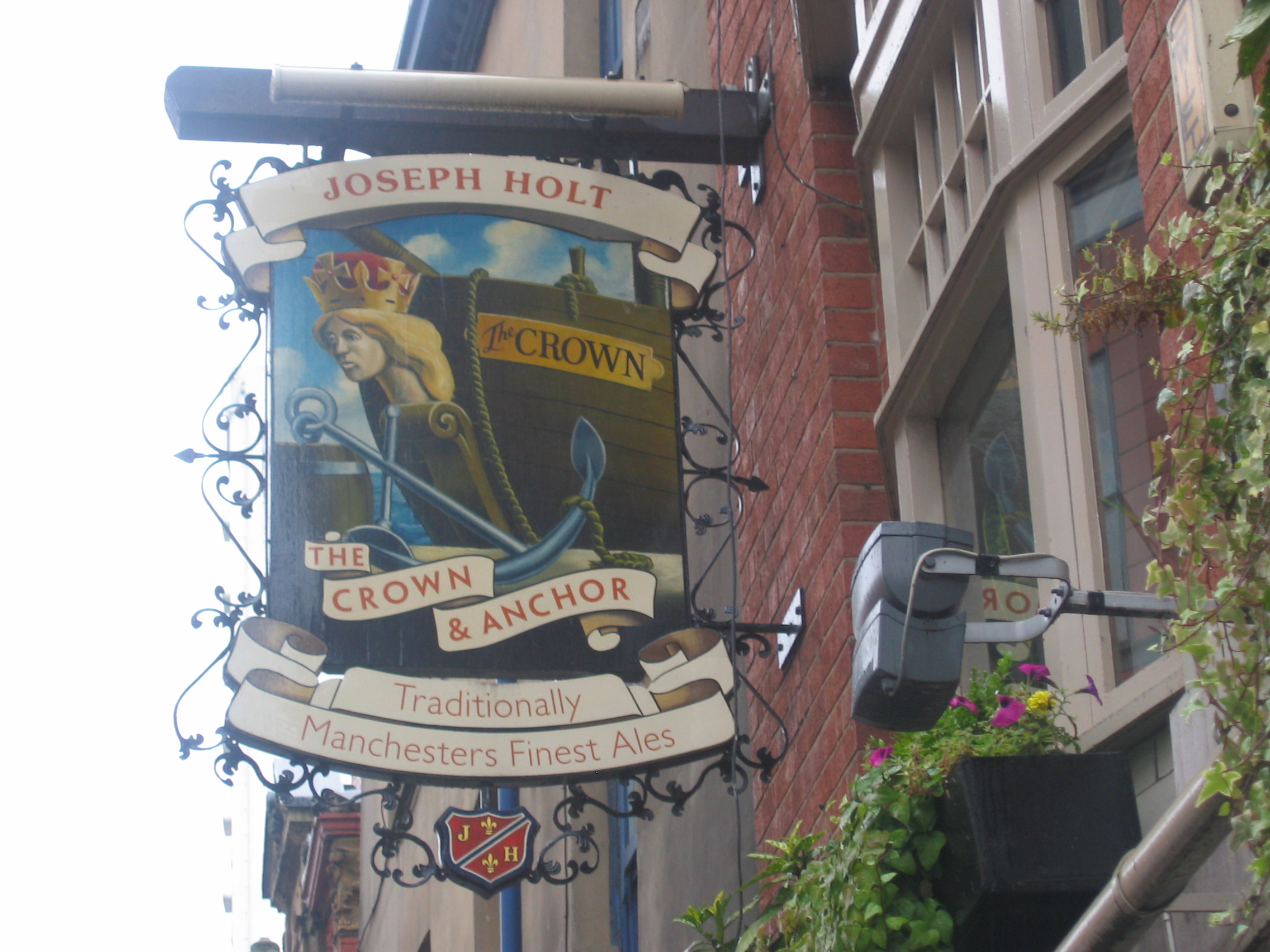 Photo pub sign for The Crown & Anchor, Manchester, Cathedral area, taken by me. Photo pub sign for The Crown & Anchor, Manchester, Cathedral area, taken by me.
