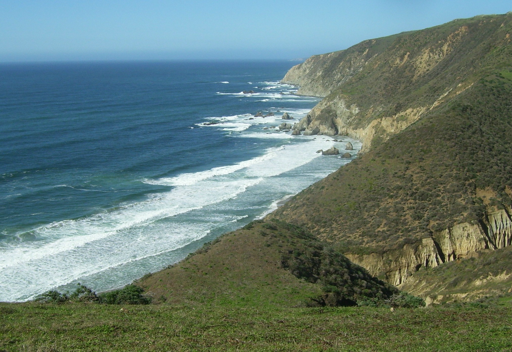 the Pacific Ocean from North of Pt. Reyes