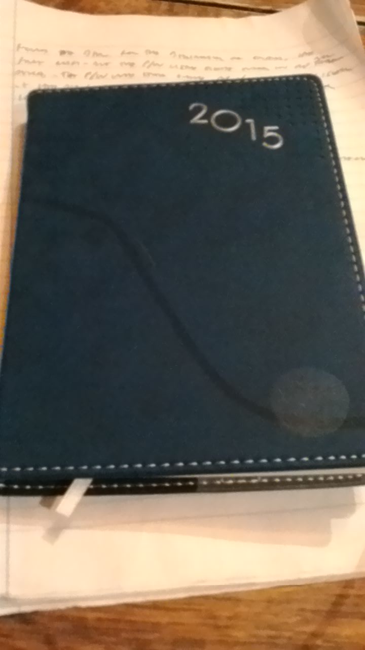 photo my 2015 diary, taken by me photo my 2015 diary, taken by me