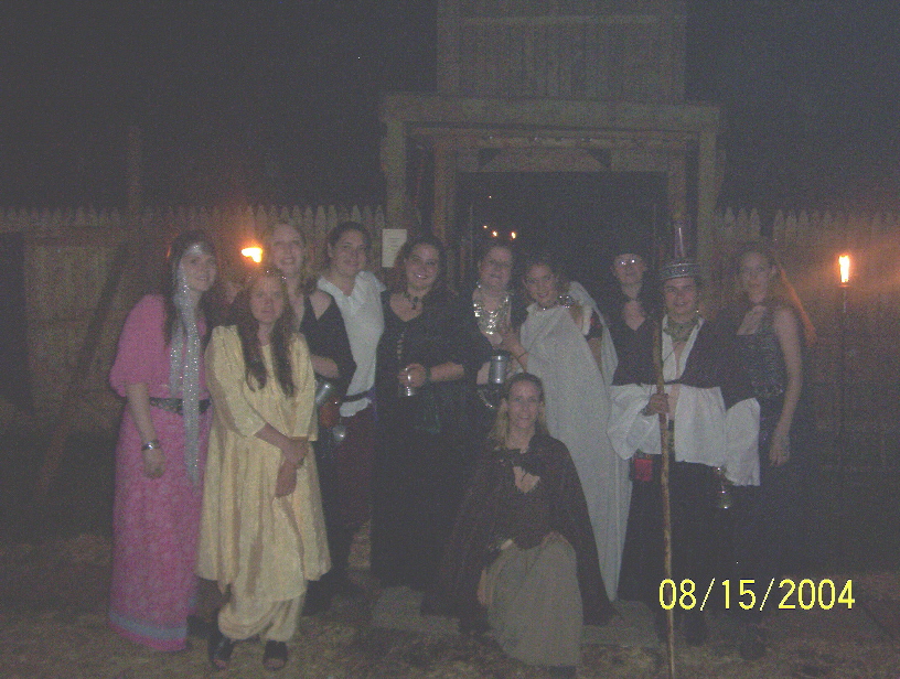 Medieval Reenactment - Oops!  The other picture was the wrong one.  That was a picture of a party we had.  LOL  This is the picture of us gals.
