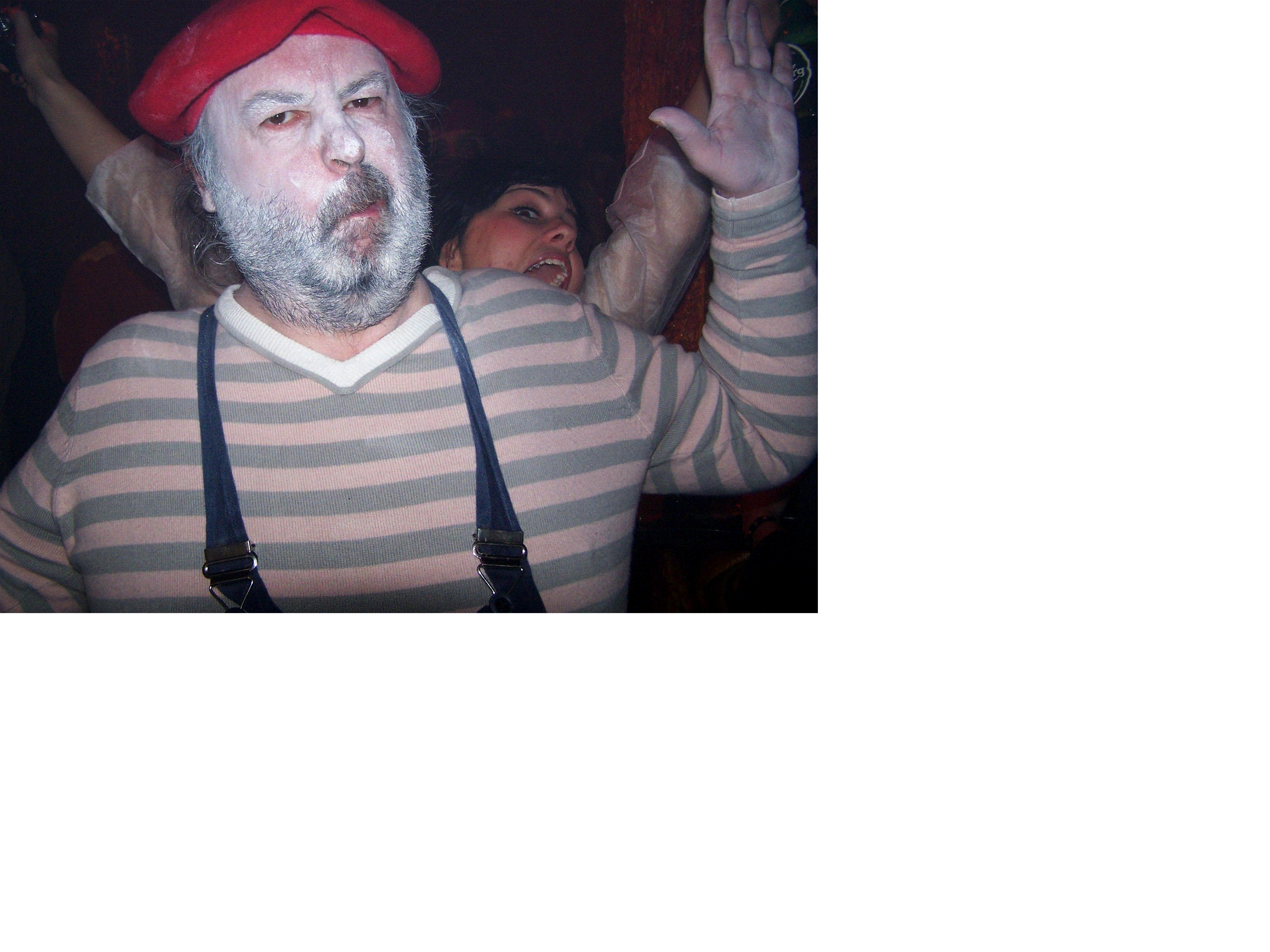 me as a mime artist, taken by random party goer - Satan's Hollow bar, Manchester me as a mime artist, taken by random party goer - Satan's Hollow bar, Manchester